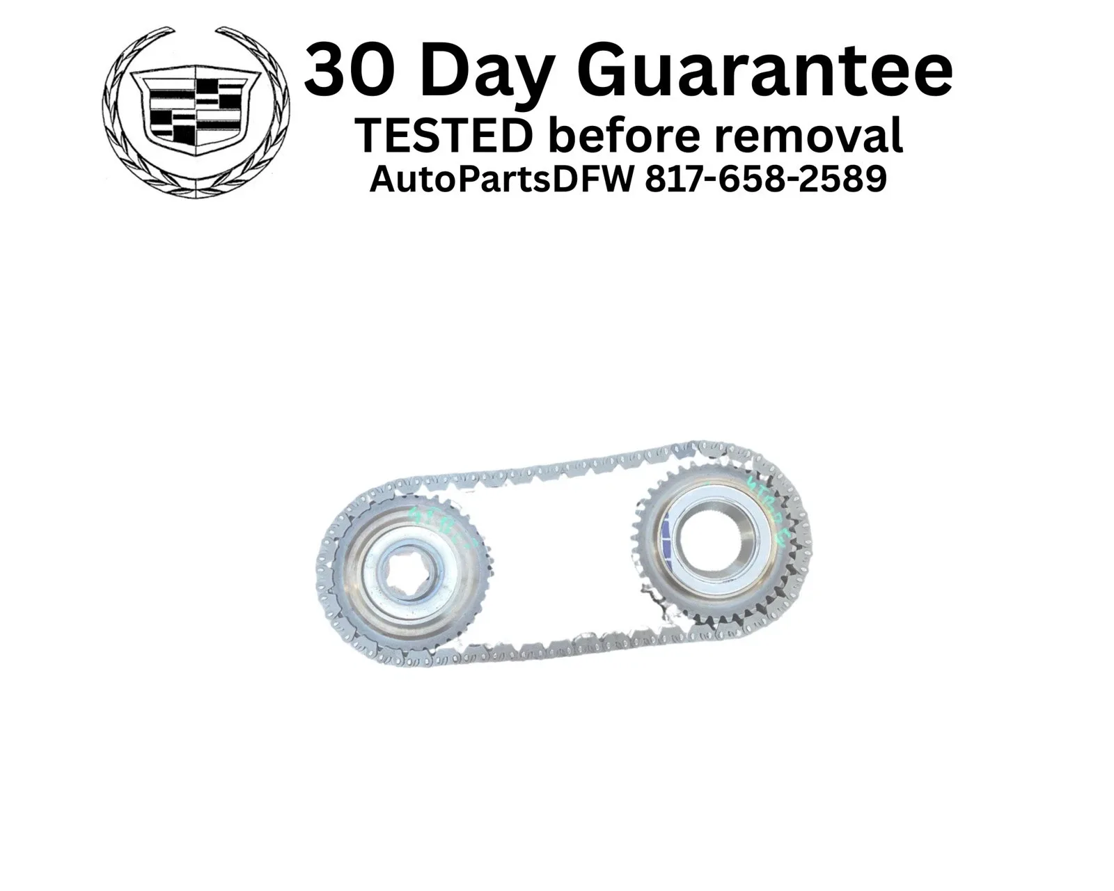 2006-2011 Cadillac DTS 4T80E Transmission Drive Chain & Sprocket Gear Set oem