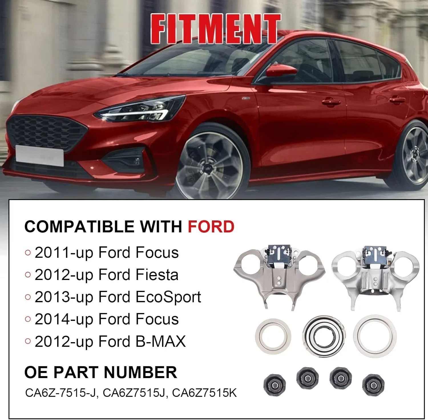 Ford 6DCT250 (DPS6) Clutch Release Fork & Bearing Kit — CA6Z-7515-J / CA6Z-7515-K image 2