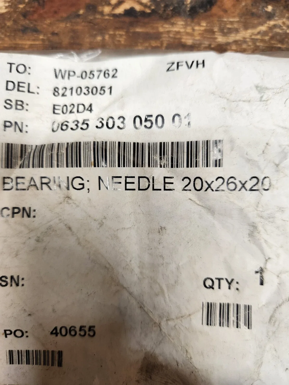 ZF 0635303250 Needle Bearing image 2
