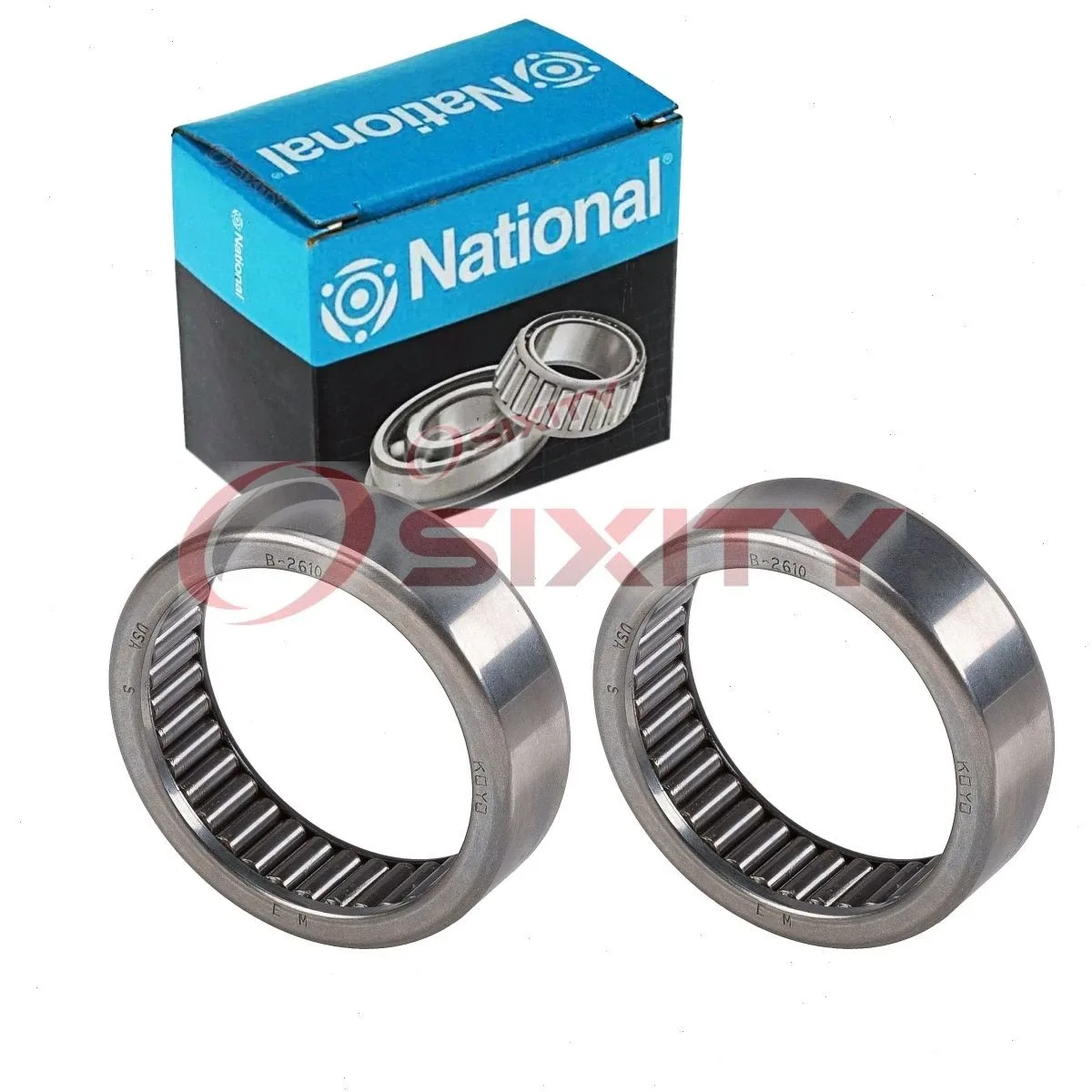 2 pc National Front Inner Axle Shaft Bearings for 2000-2013 Chevrolet np