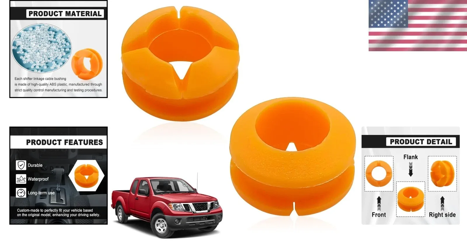 Shift Cable Bushings for Nissan & Infiniti - 2 Pcs (Unbranded) image 2
