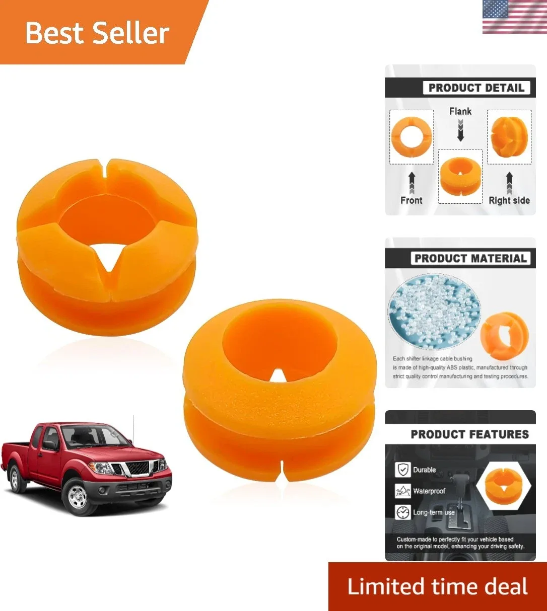 Shift Cable Bushings for Nissan & Infiniti - 2 Pcs (Unbranded)