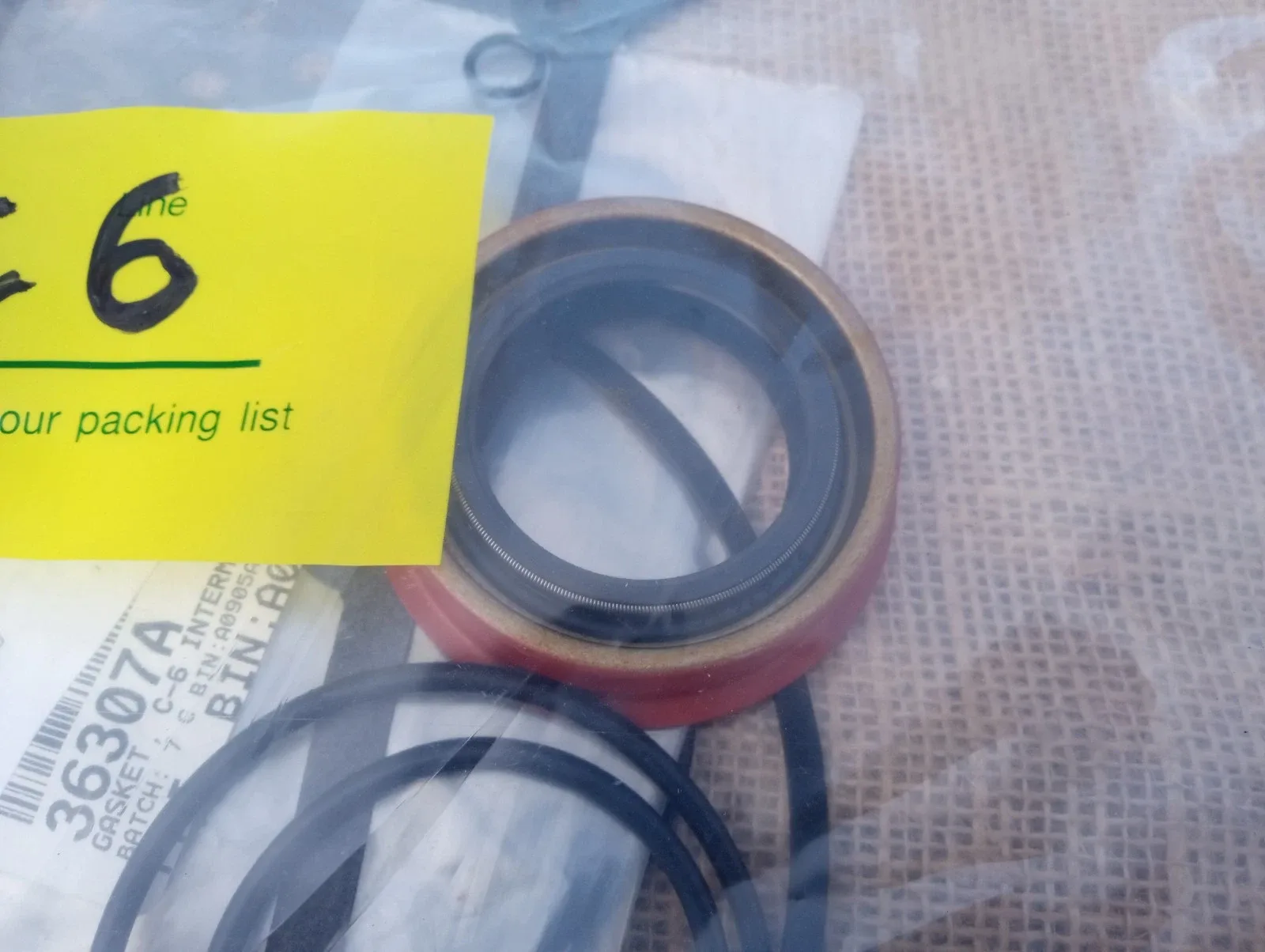 1966-1996 Ford C6 Transmission Front & Rear Seals, Output Bushing Gaskets - Transtec & GFX image 4