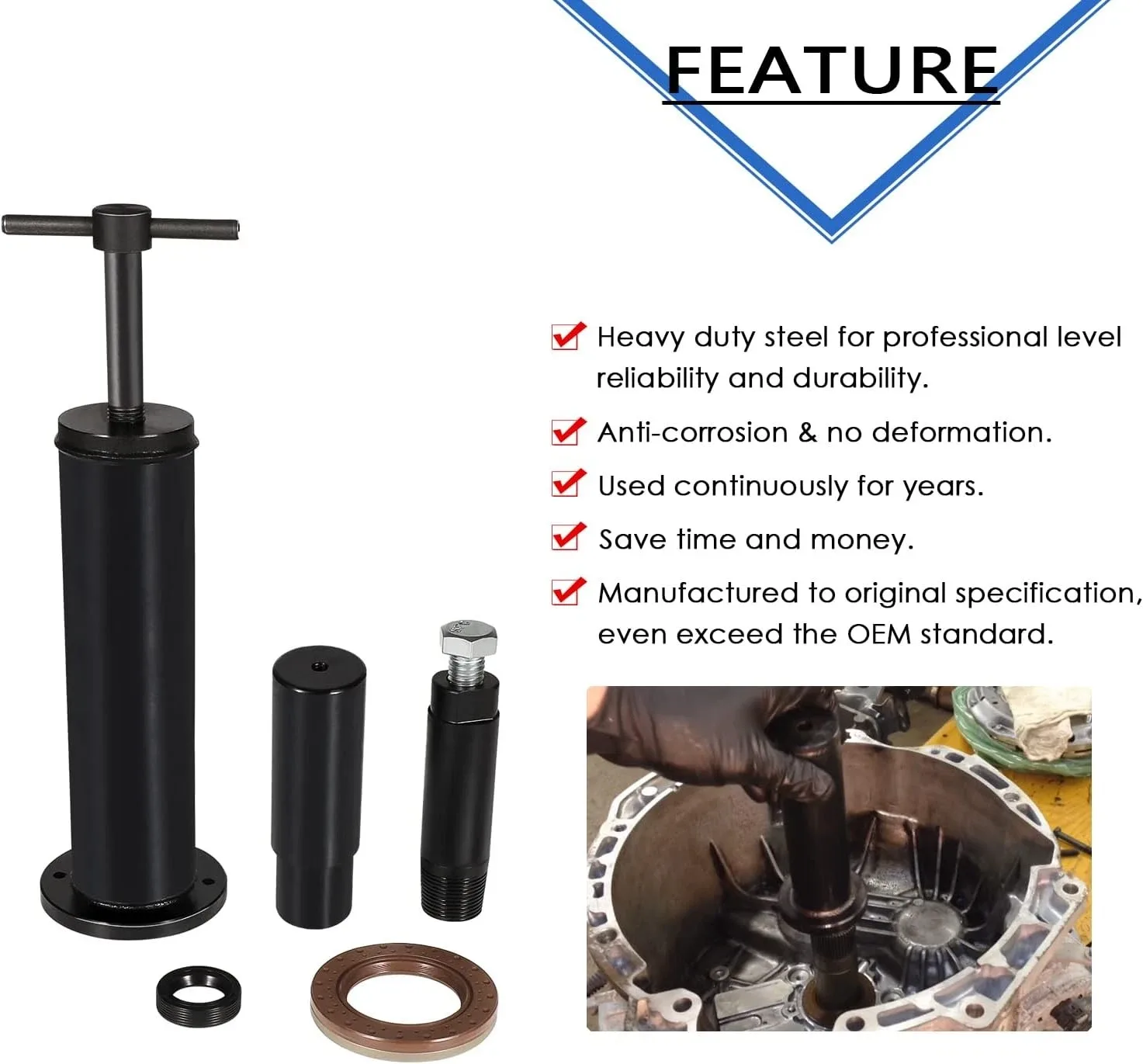 MO-Auto MOQP1155 Dual Clutch Transmission Seal Installer Kit for Ford Focus Festiva DPS6 image 3