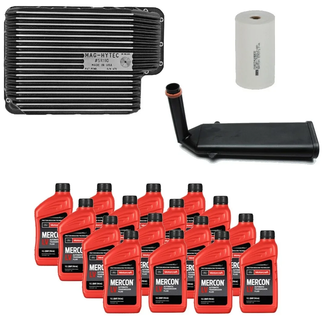 2003-2007 Ford F-250 F-350 Excursion 5R110 Transmission Service Kit & Mag-Hytec Pan