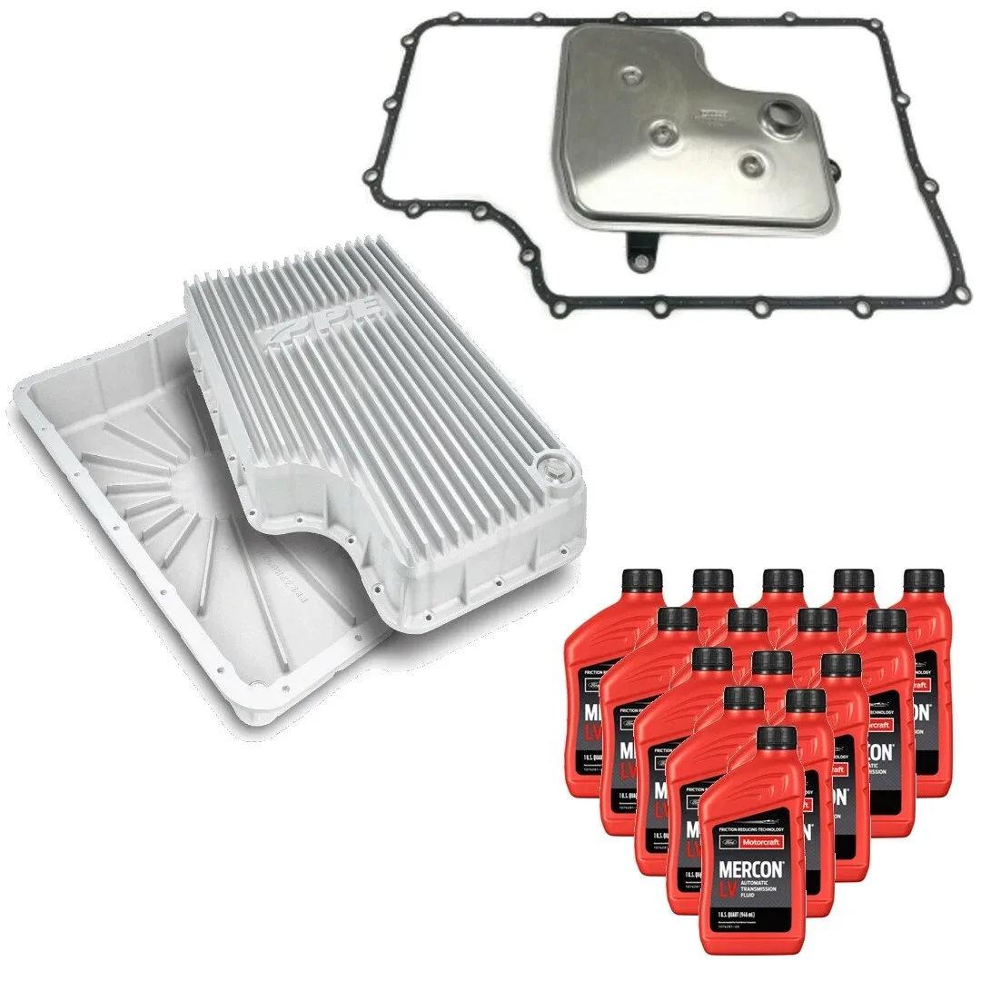 2011-2019 Ford F-250 / F-350 6R140 Transmission Service Kit & PPE Raw Deep Pan - 328052000