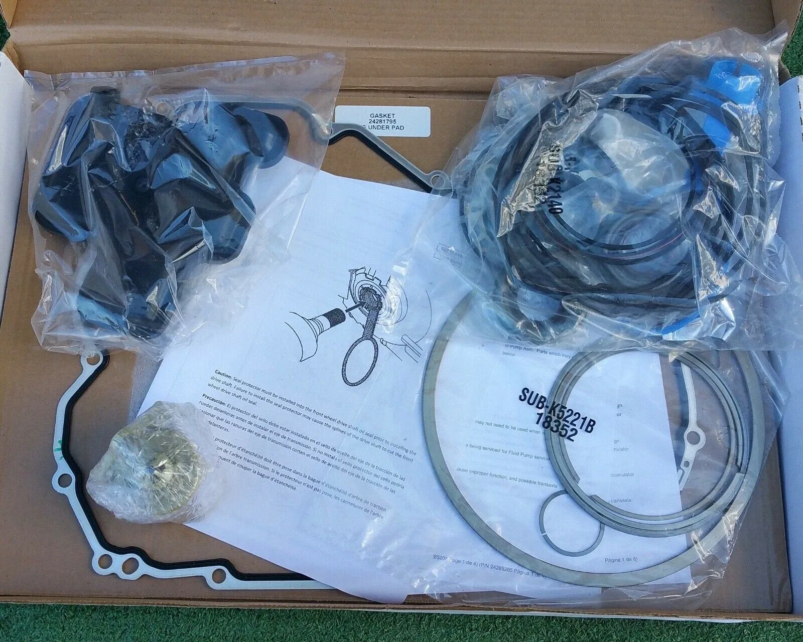 2020 GMC Terrain Automatic Transmission Seal Kit Gasket 24292140
