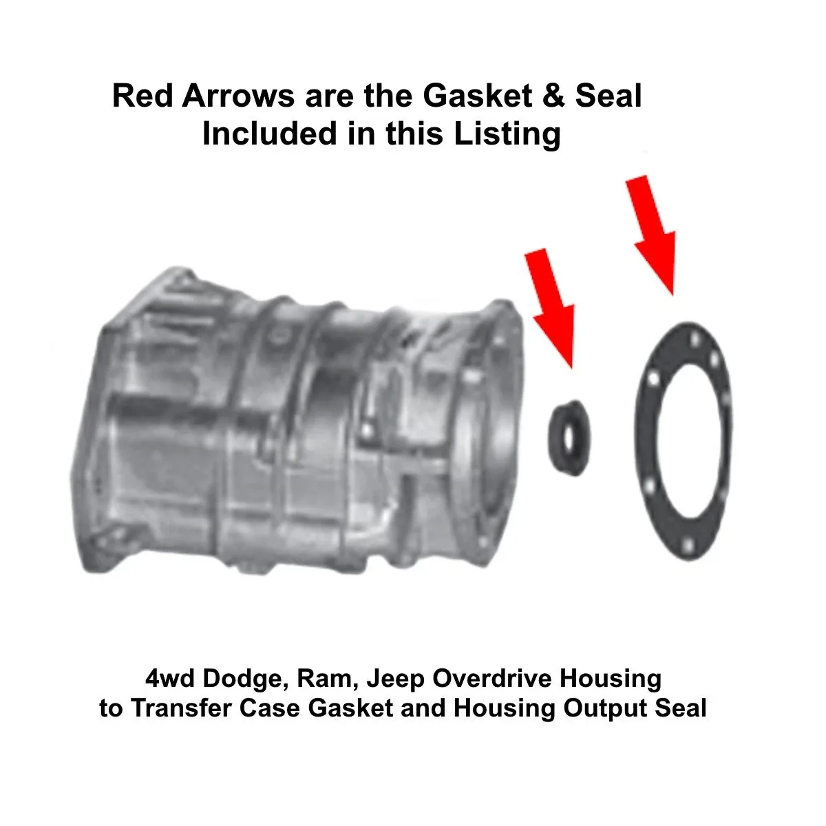 1988-2010 Dodge Jeep Ram Transfer Case Gasket & Seal for 48RE/46RE (MPN 331304B, 424077) image 2