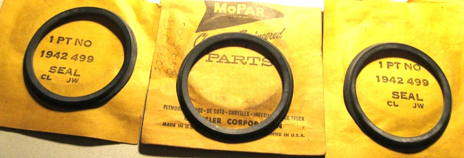 1960-1964 Mopar 3-Speed Automatic Reverse Piston Seal MPN 1942449