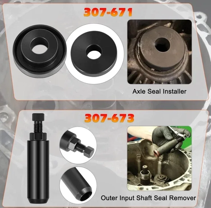 Dual Clutch Seal Remover/Installer Set for Ford Fiesta & Focus — DPS6 / 6DCT250 image 4