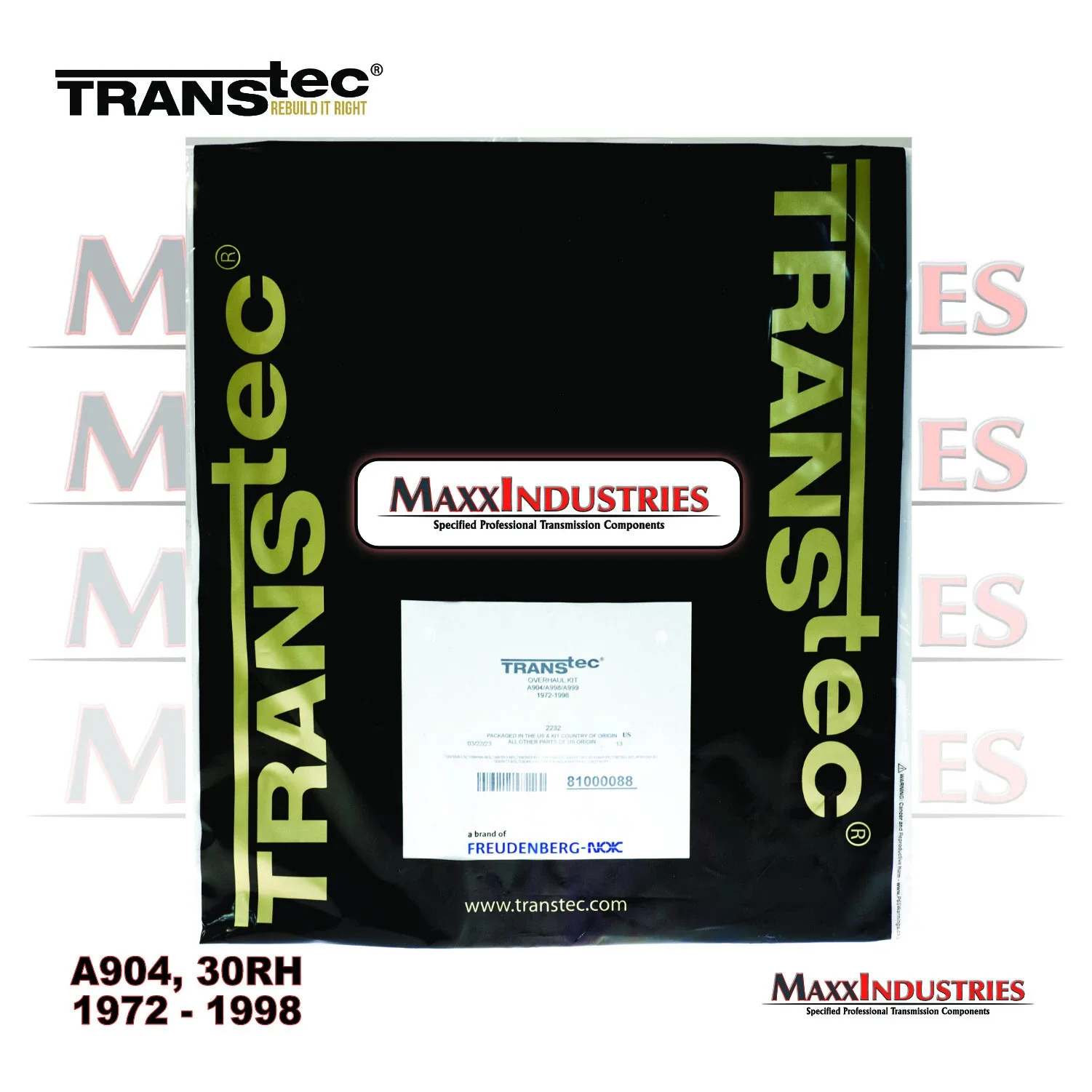 1972-on Transtec A904/TF6 Rebuild Kit MPN 2232 image 4