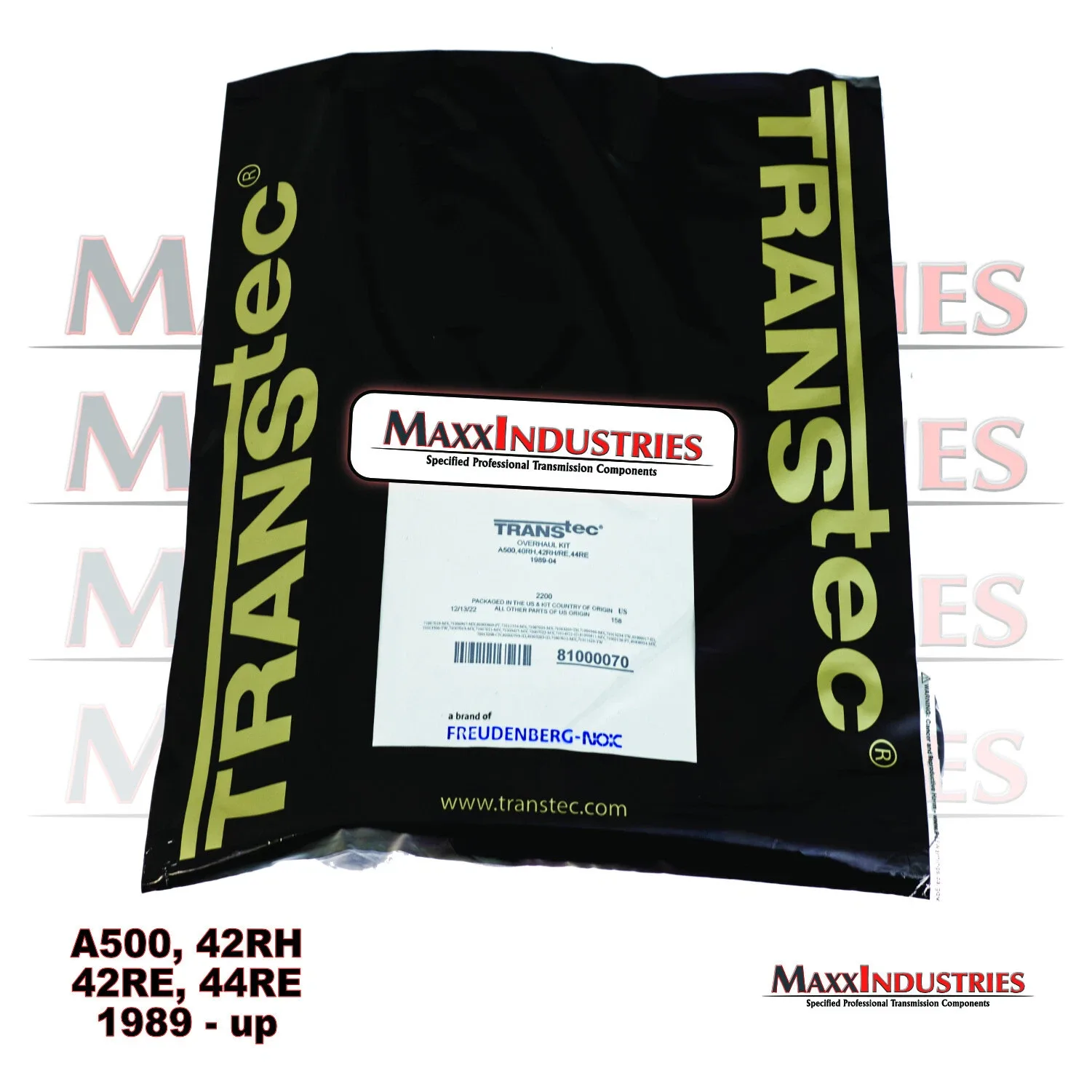 A500 / 42RE Transmission Rebuild Kit (Transtec MPN 2200) 1989-2004 image 2
