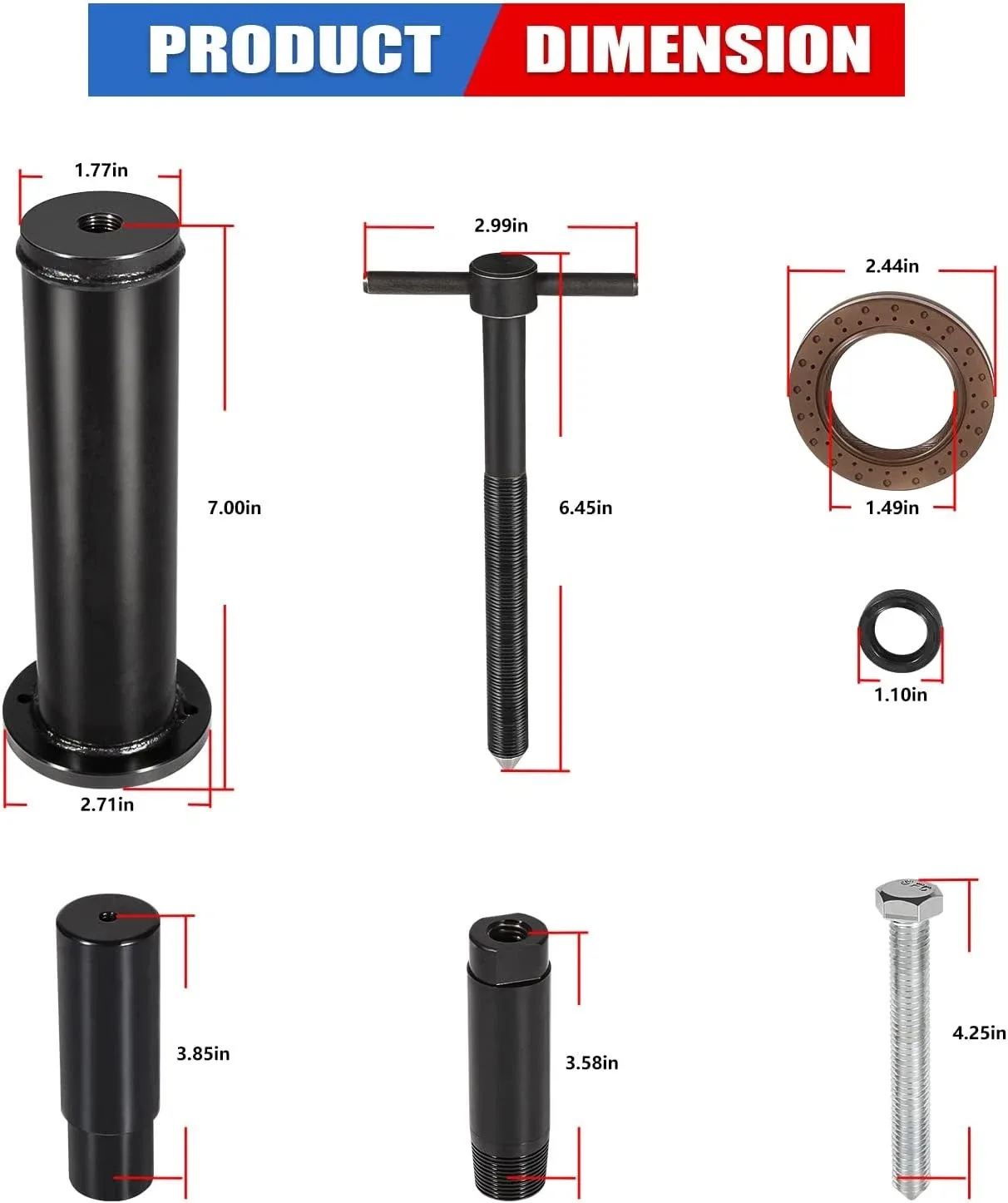 Ford DPS6 DCT Input Seal Remover & Installer Tool NVQP1155 image 2