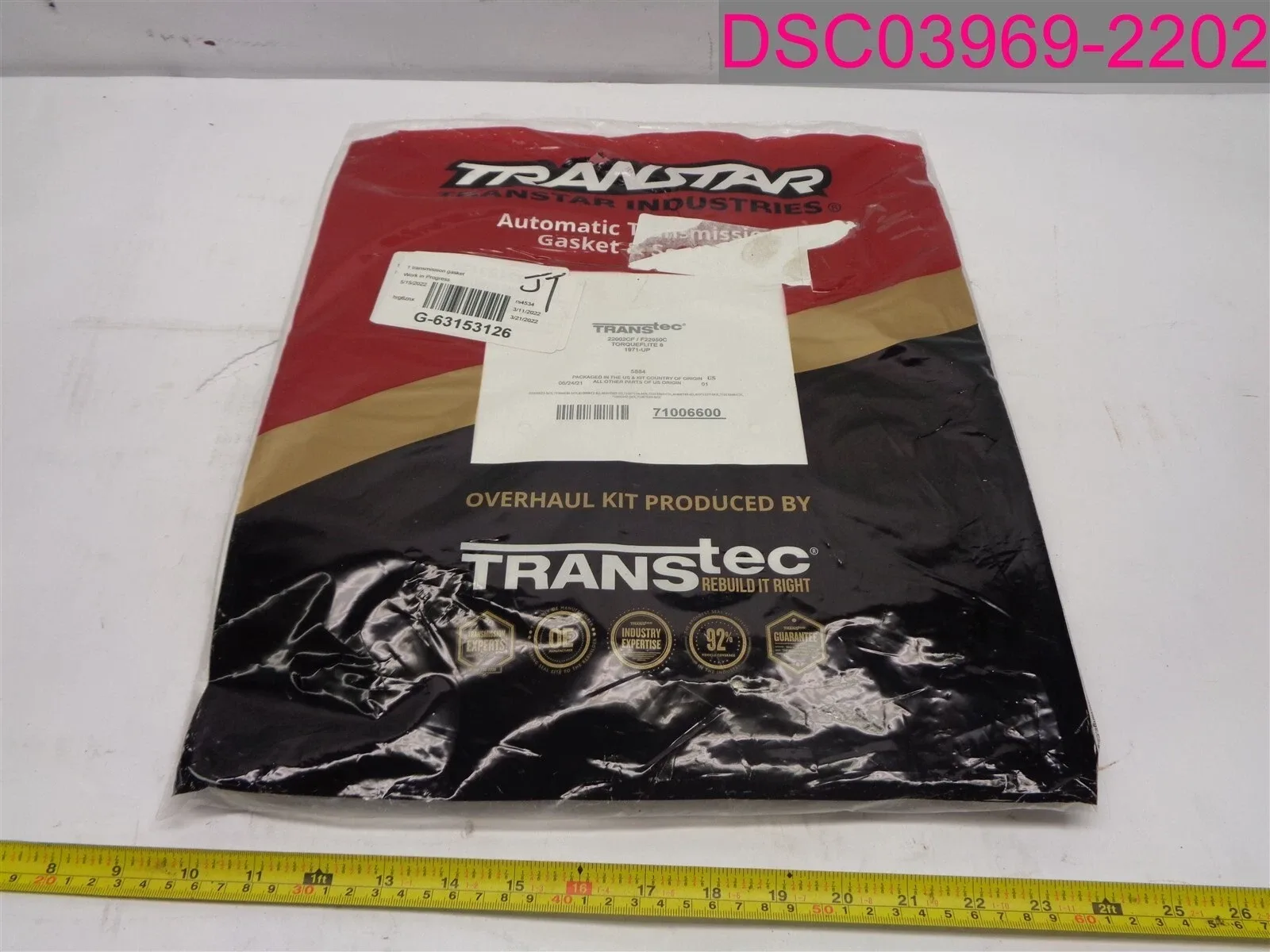 Transtar Transtec 5884 Automatic Transmission Gasket & Seal Kit image 2