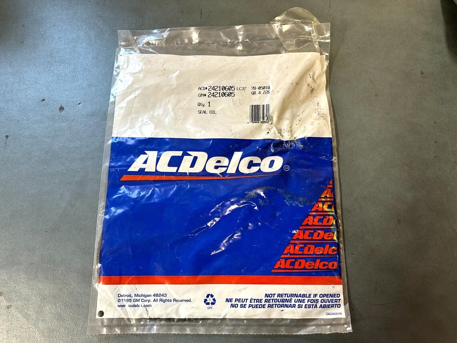 1984-2004 Chevrolet Corvette Automatic Transmission Fluid Pump Seal - GM OEM 24210605