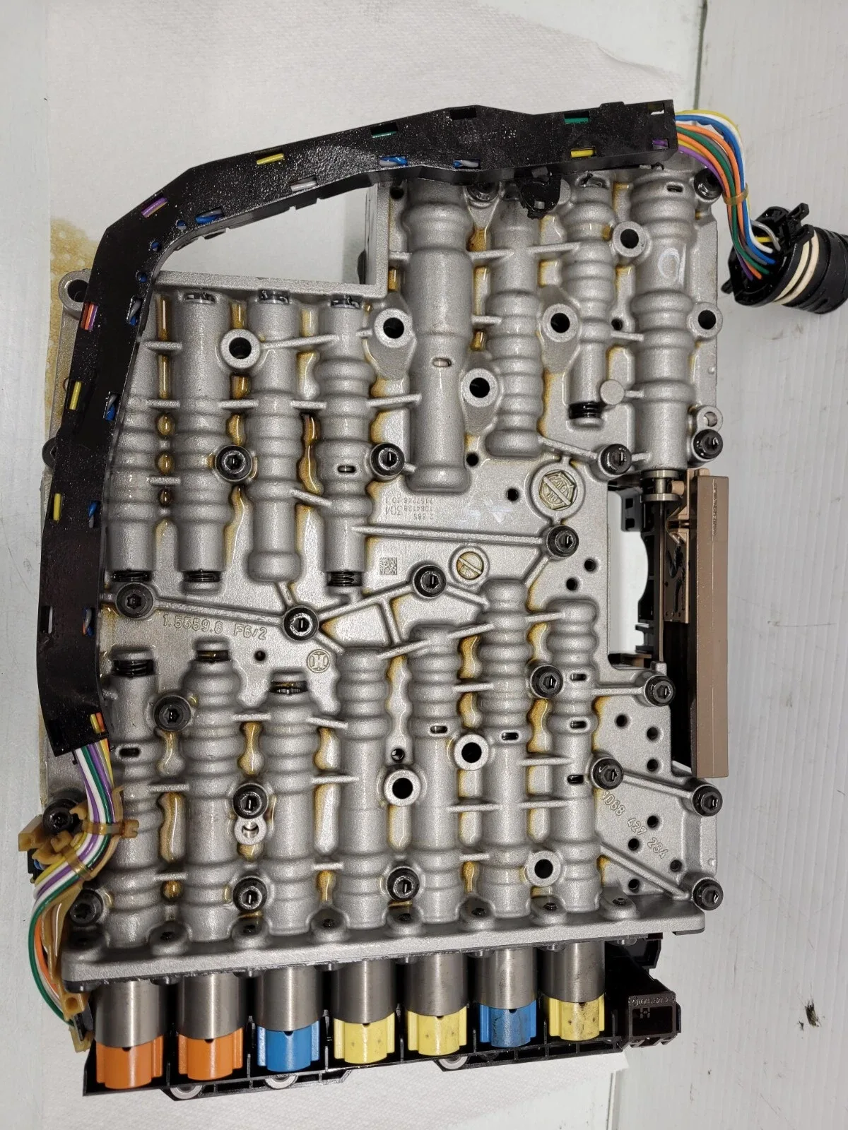 2010 Audi A5 2.0L Transmission Valve Body with Solenoids image 2