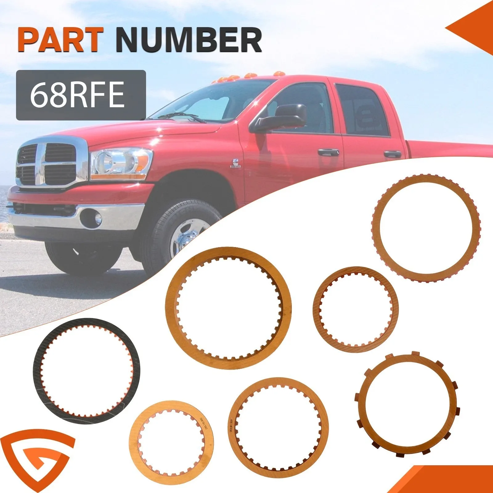 2007-2012 Ram 2500/3500/4500 6.7L 68RFE Friction Clutch Set - GEARZAAR 34068KIT image 2