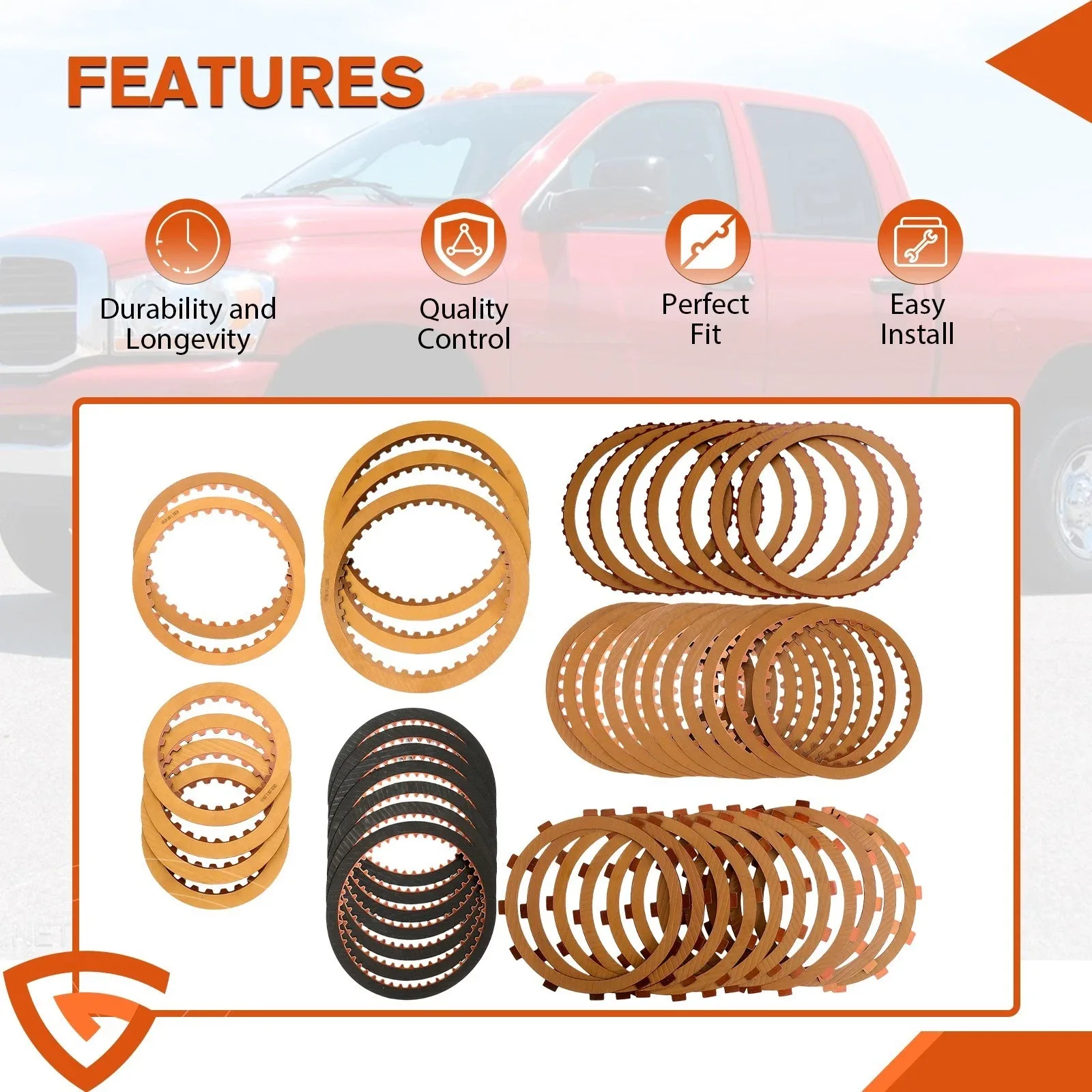 2007-2012 Ram 2500/3500/4500 6.7L 68RFE Friction Clutch Set - GEARZAAR 34068KIT image 4