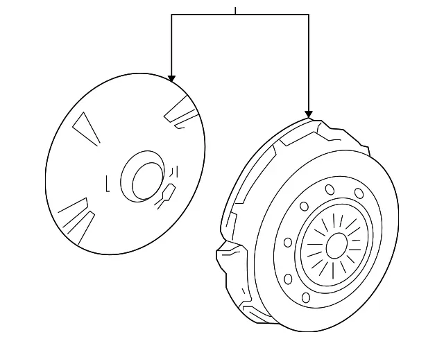 Ford Transmission Clutch Friction Plate 6L2Z-7B442-AA image 2