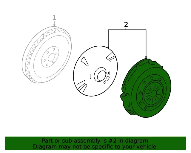Ford Transmission Clutch Friction Plate 6L2Z-7B442-AA image 3