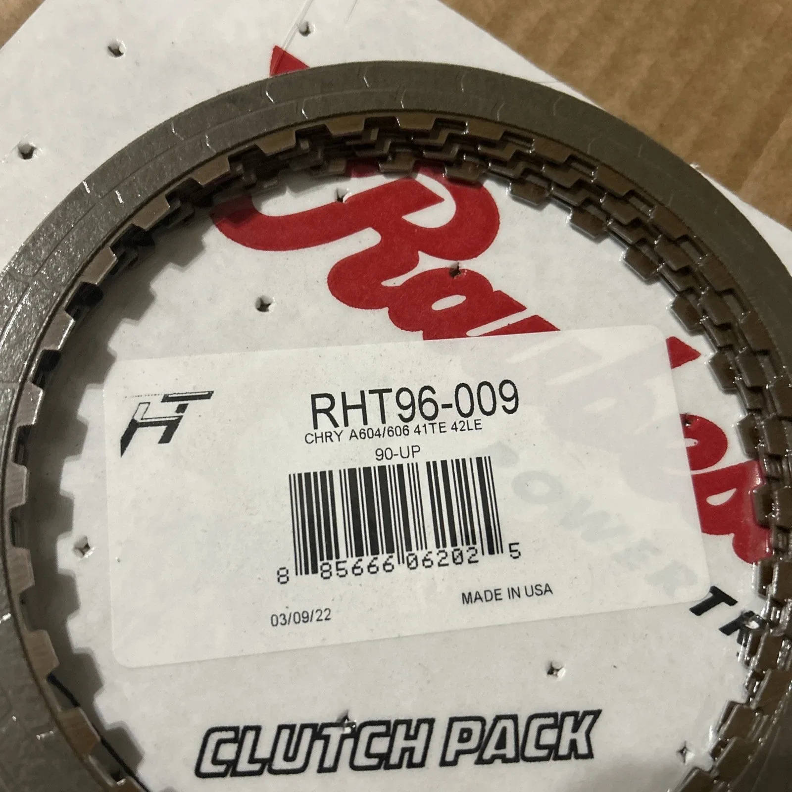 1990-Up Chrysler A604/A606 (41TE/42LE) Friction Clutch Pack RHT96-009 image 2