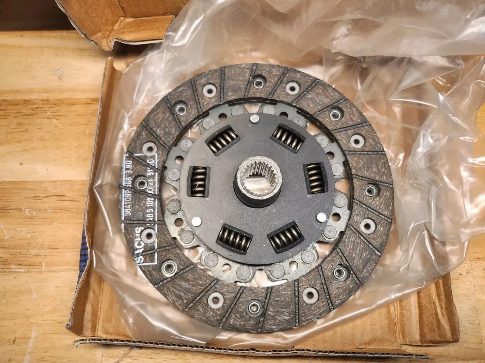 1960-1966 Volkswagen Beetle/Karmann Ghia/Transporter Clutch Friction Disc Sachs 111141031FBR