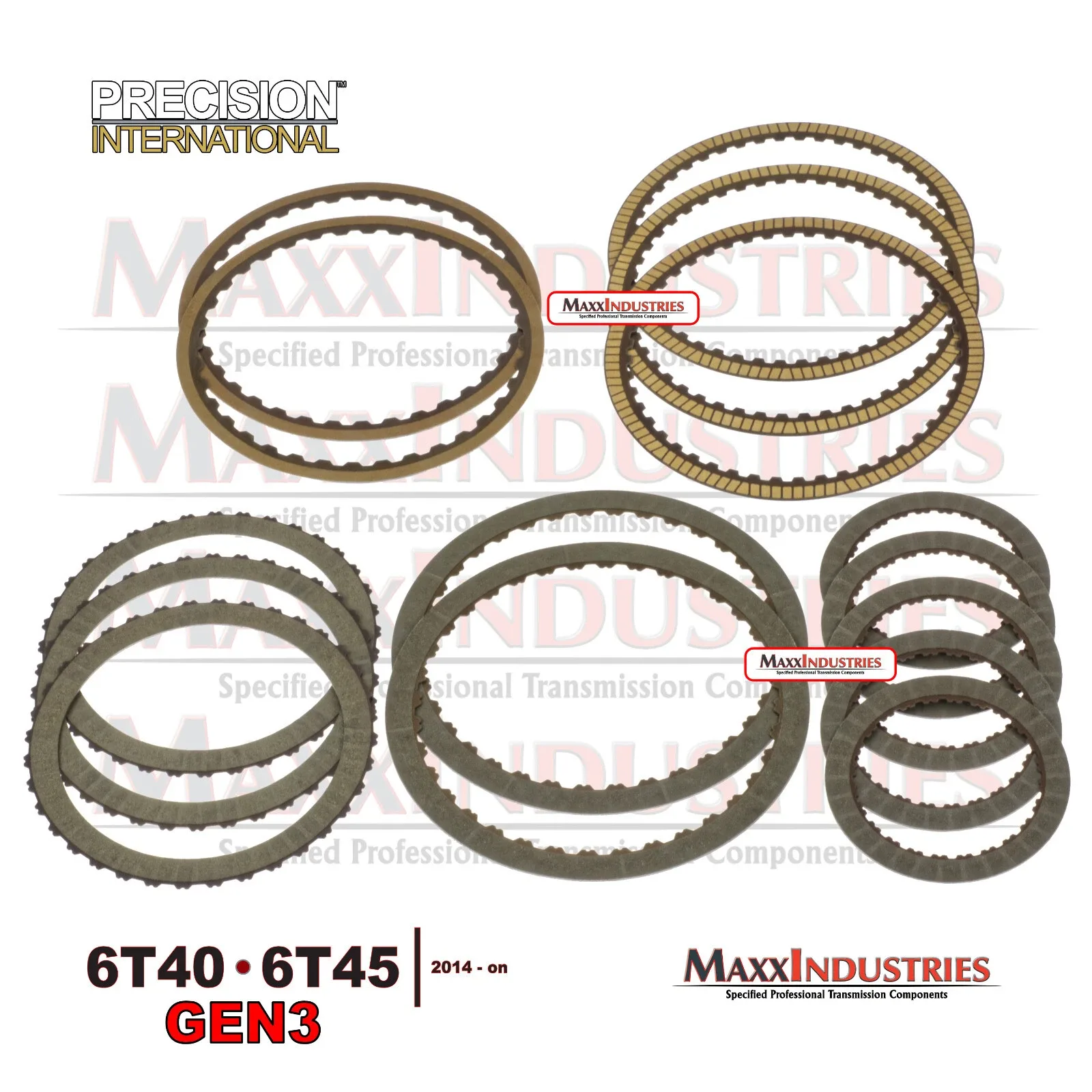 GEN3 6T40/6T45 OEM Friction Clutch Set K5200ZC-1F image 2