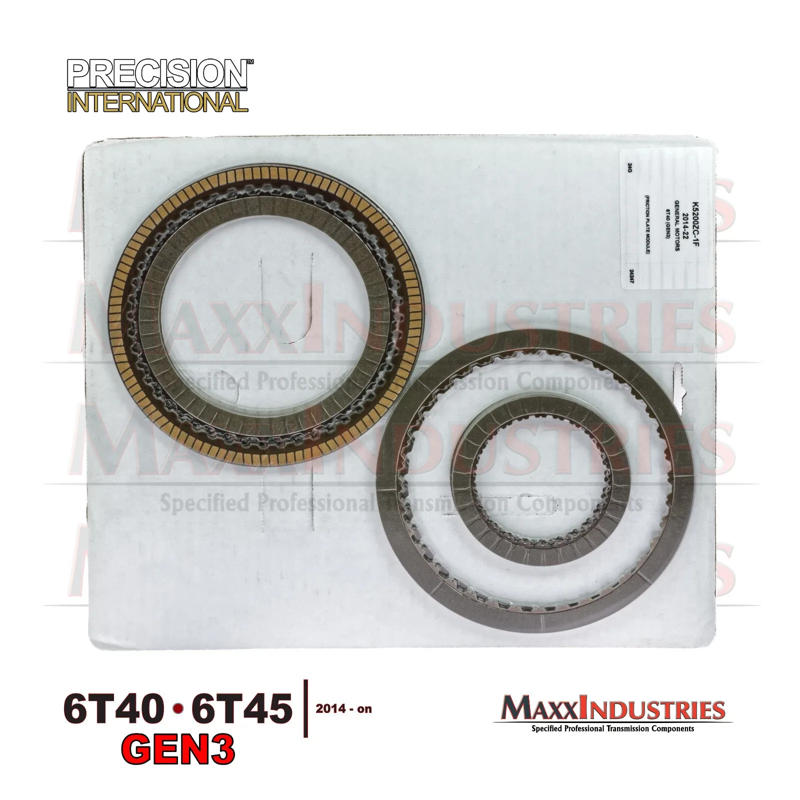 GEN3 6T40/6T45 OEM Friction Clutch Set K5200ZC-1F image 4