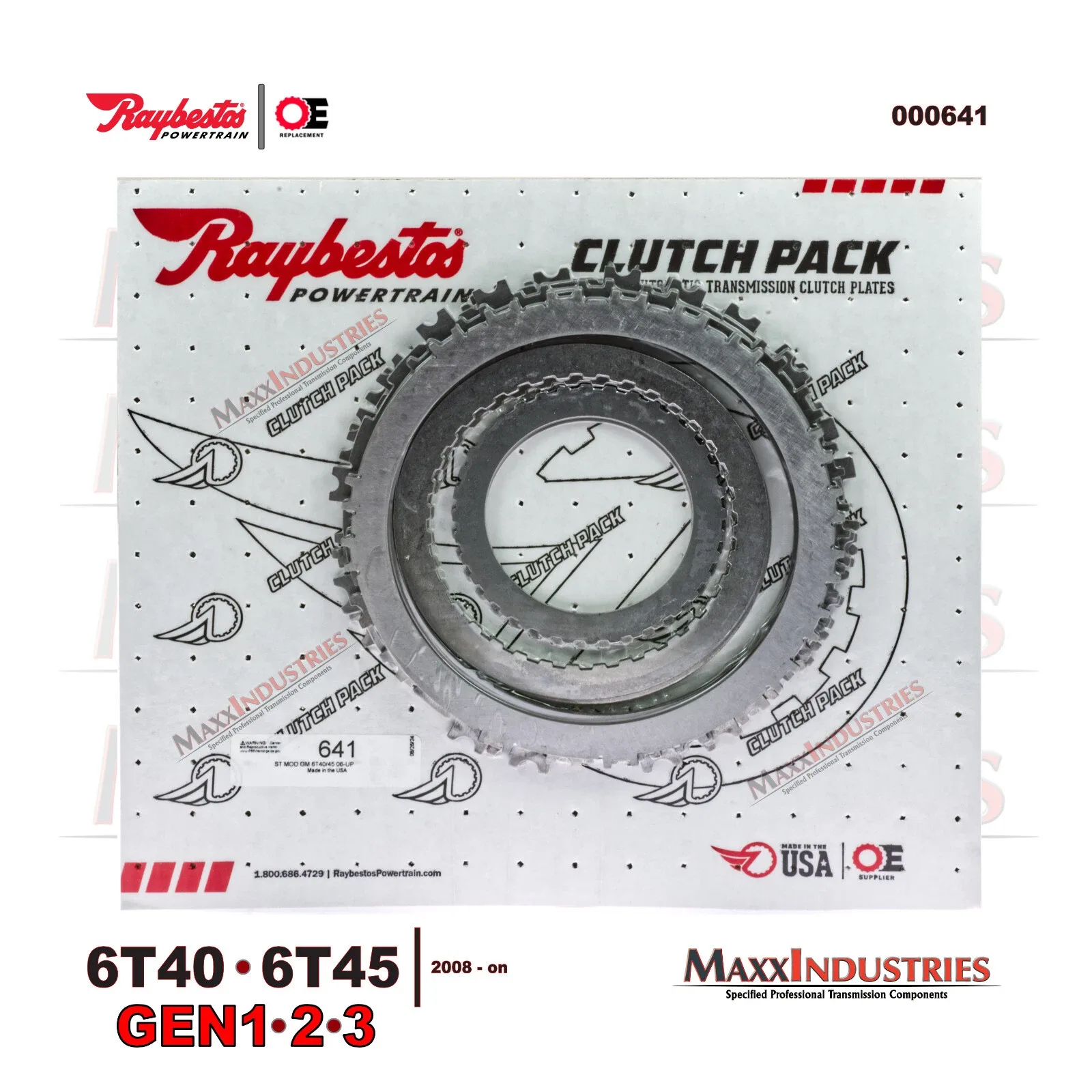 2008-22 Raybestos 6T40 / 6T45 Steel Clutch Kit MPN 000631 image 3
