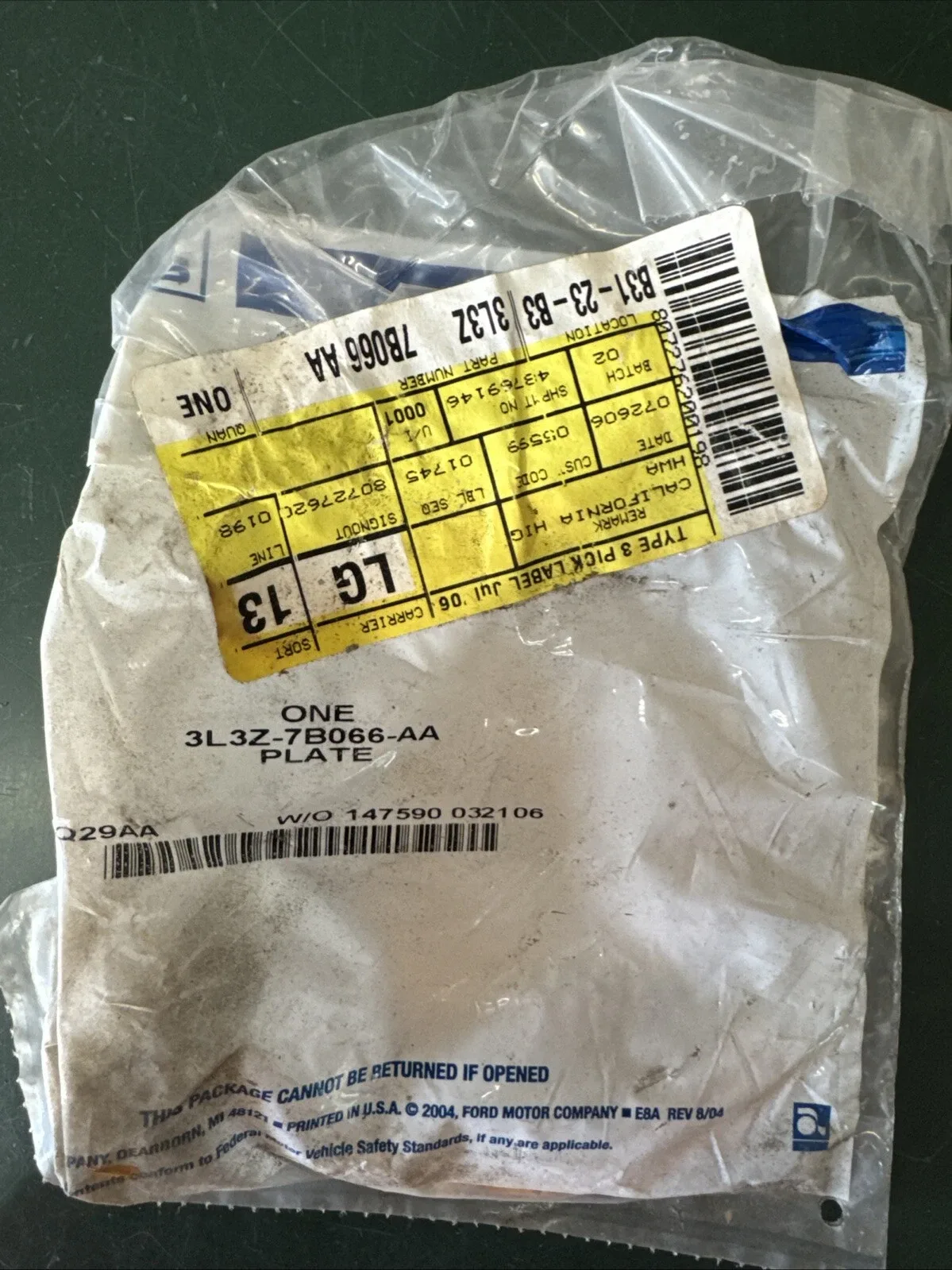 2004-2005 Lincoln Town Car 4AT Clutch Pressure Plate - Ford OEM 3L3Z-7B066-AA