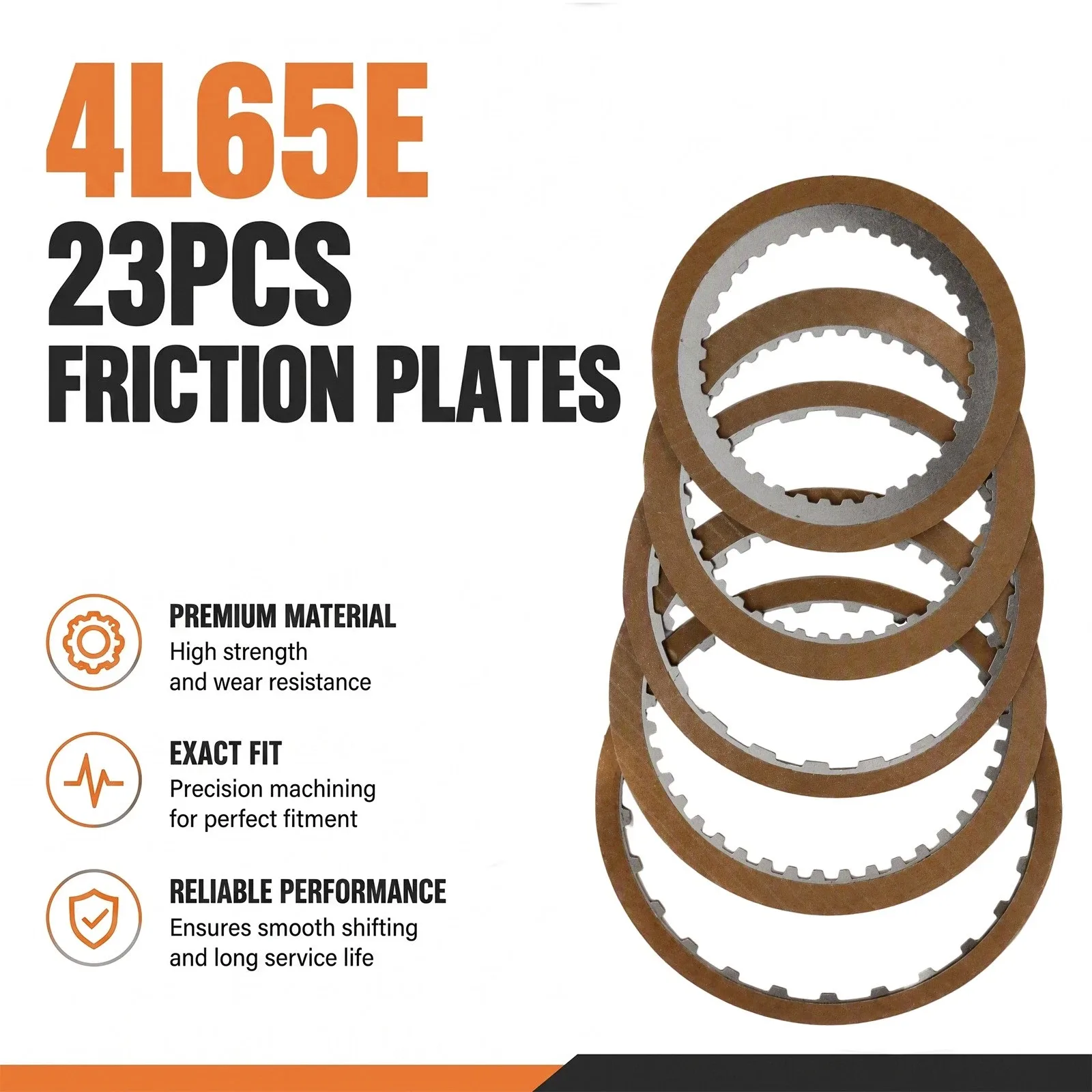 4L65E 23-Piece Clutch Disc / Friction Plate Kit for Automatic Transmission image 2