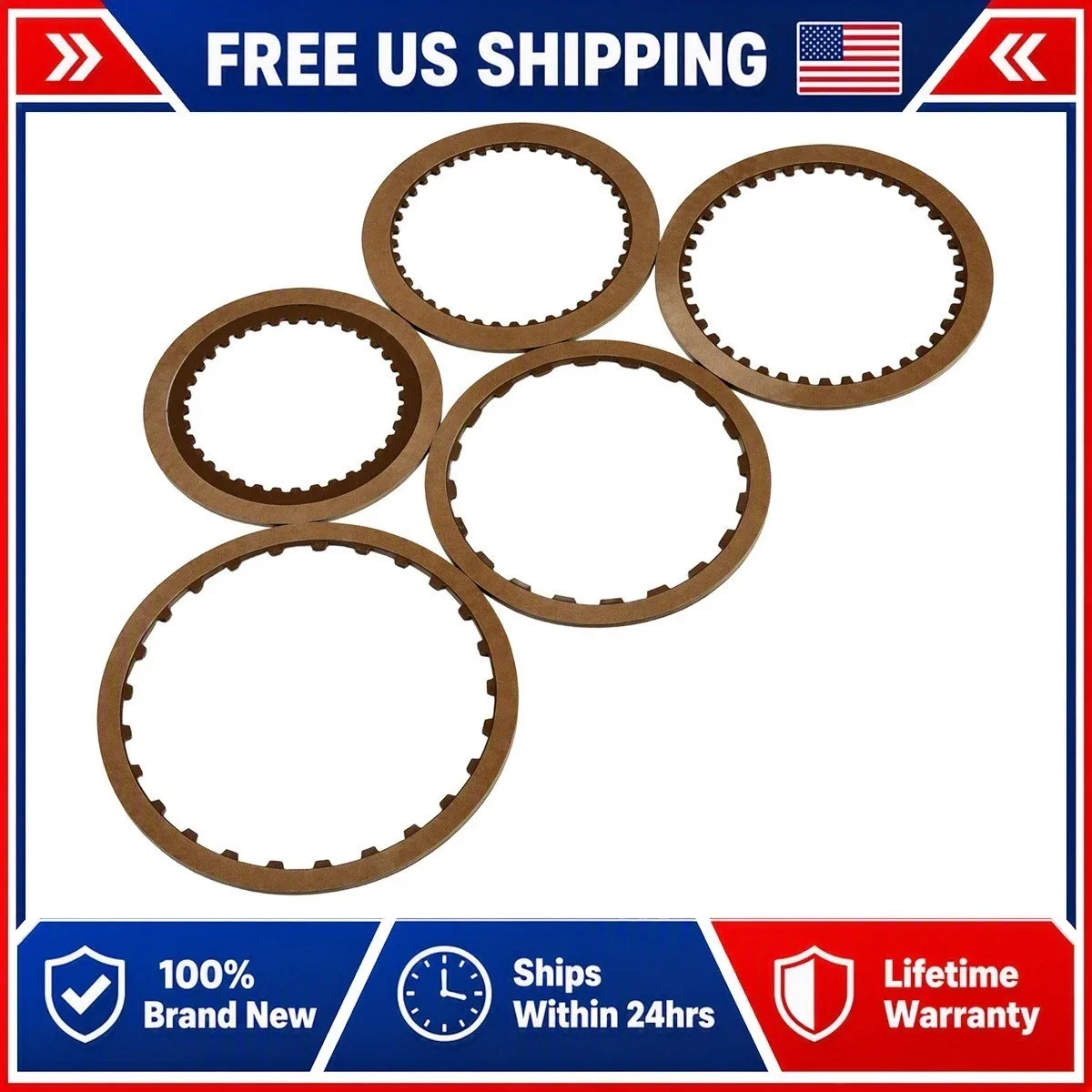 4L65E 23-Piece Clutch Disc / Friction Plate Kit for Automatic Transmission