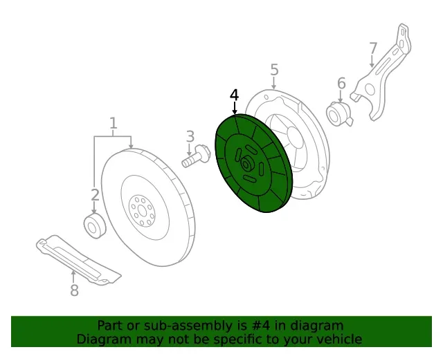 Subaru Clutch Friction Plate 30100AA883 for WRX, Impreza, Legacy, Outback, Forester, Baja image 4