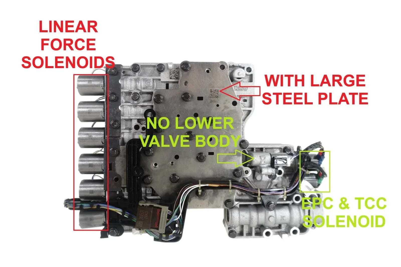 WTY164740AB Gen 2 Valve Body for 10L60 / 10L80 / 10L90 Transmissions image 2