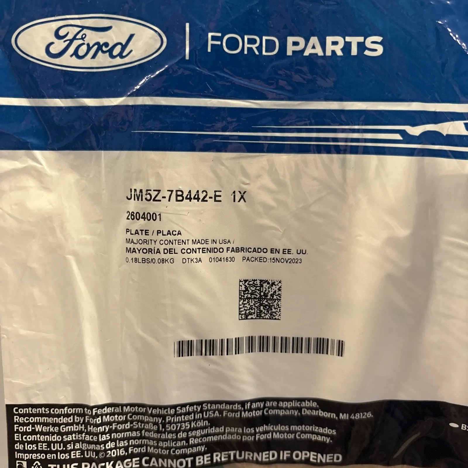 2019-2023 Ford Focus Fusion Escape Clutch Friction Plate JM5Z-7B442-E image 2