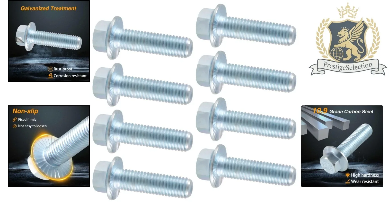 T56 Bell Housing Bolts for LS1-LS6 — 9-Pack (LS Engine Transmission Bell Housing Bolts) image 2