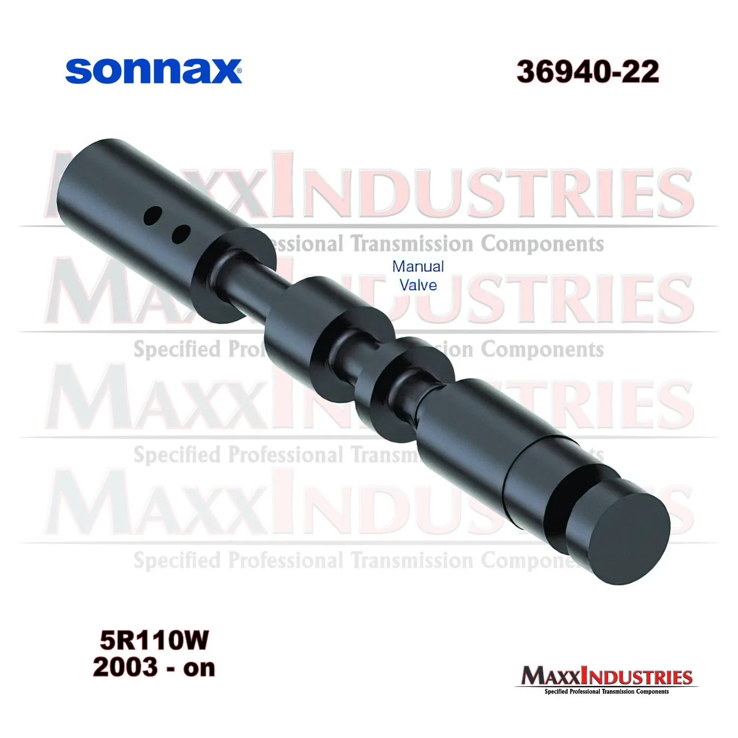Sonnax Manual Valve (Standard) for Ford 5R110W – 36940-22 image 2