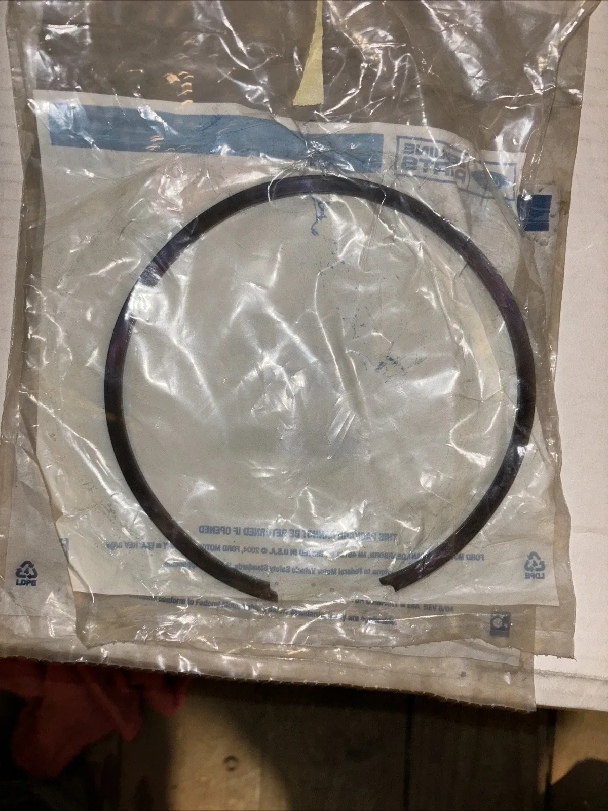 EOAZ 7A577 A Reverse Clutch Pressure Plate Snap Ring image 3