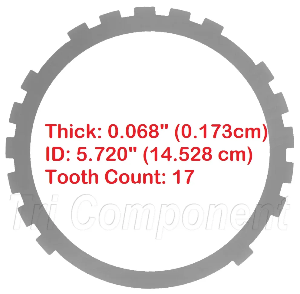 1969-1996 GM Low Reverse Steel Clutch Plate .068in for TH-700-R4/TH350/TH250C/4L60E MPN 35101