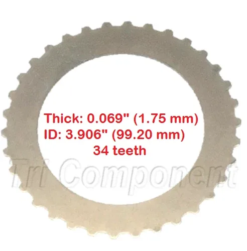 1990-Up Ford Forward Clutch Steel Plate (.069", 34 Tooth) — Tri Component 76405