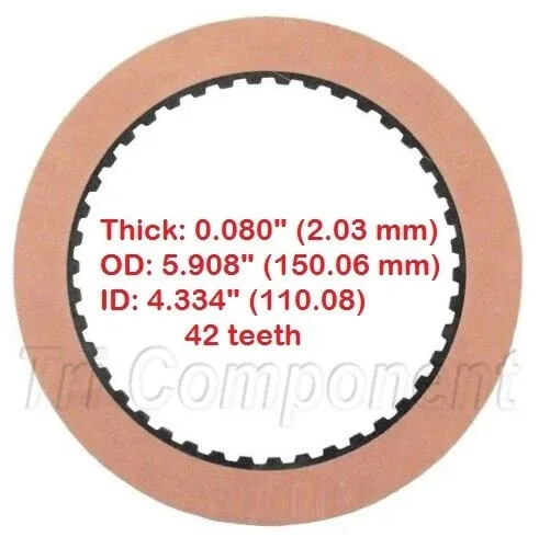 1965-Up GM TH400/3L80/4L80E Forward/Direct Clutch Friction Plate - 8655619