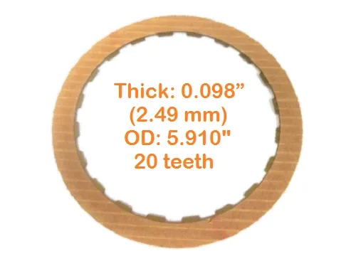 1969-1986 TH-350/350C Forward & Direct Clutch Friction Plate 35103