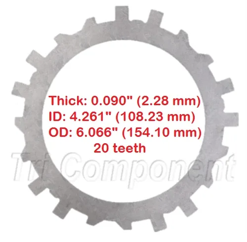 GM TH700-R4 / 4L60E Forward Clutch Steel Plate 0.090" — Tri Component 77113A