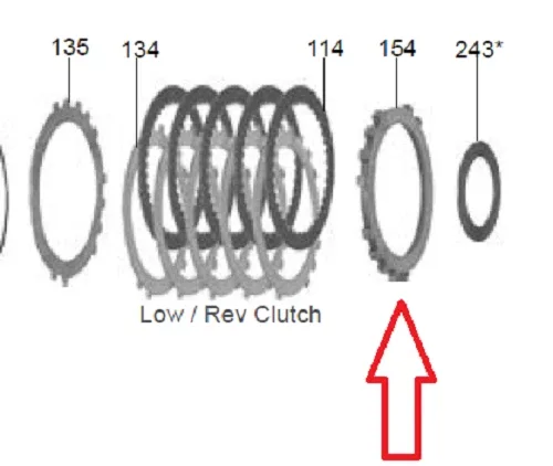 1980-up GM TH-125/125C Clutch Pressure Plate 75117 (.278") image 2