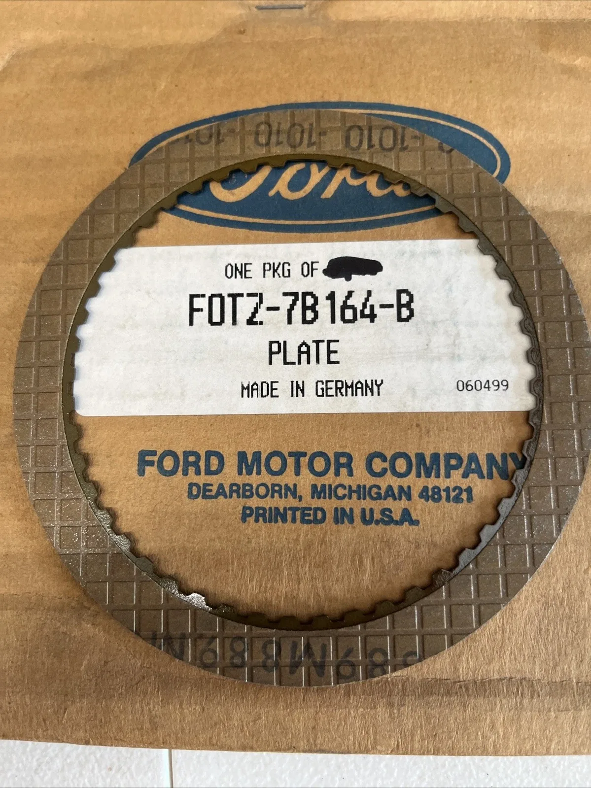 Ford Clutch Plate F0TZ-7B164-B - Genuine OEM image 2
