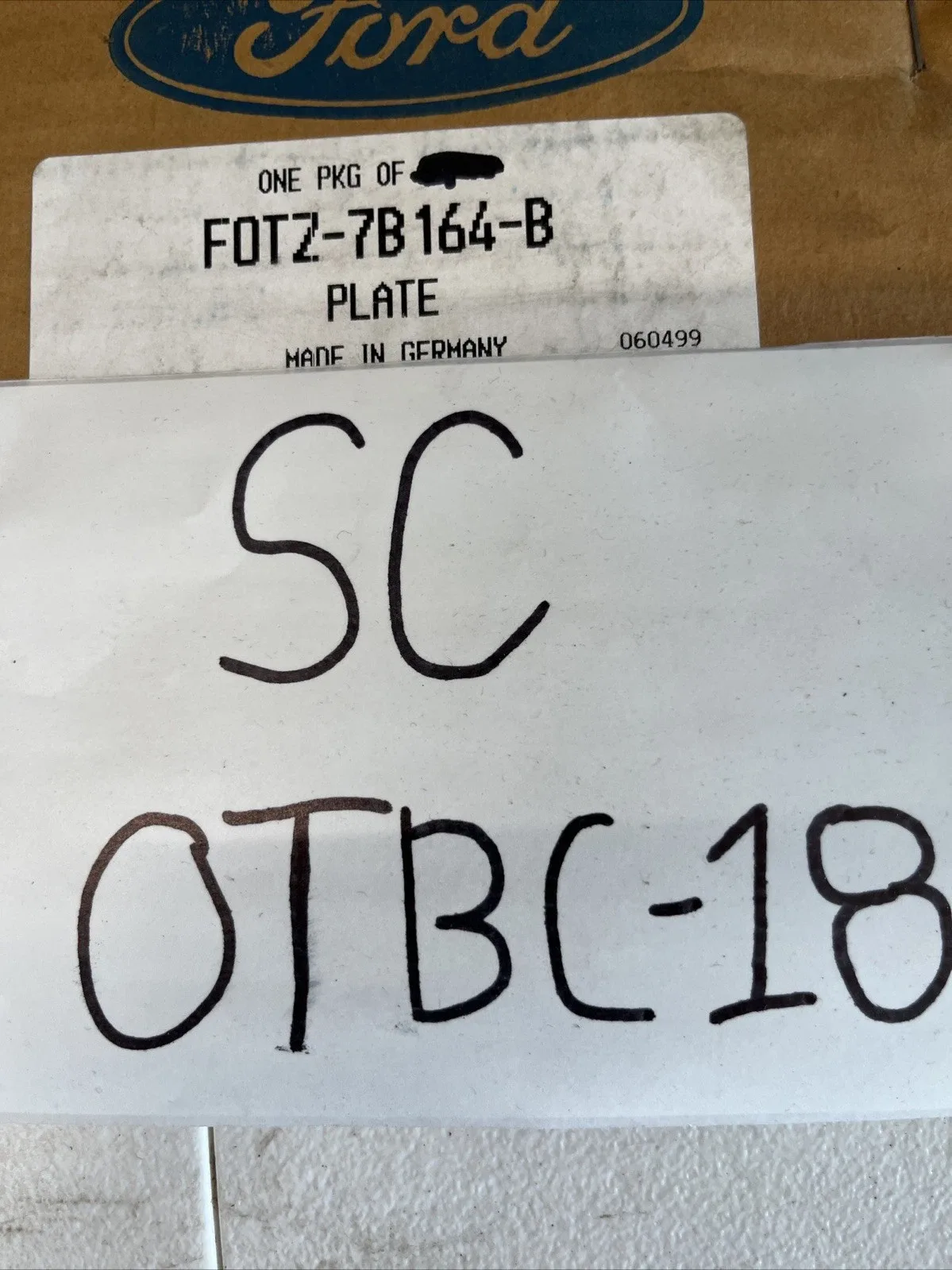 Ford Clutch Plate F0TZ-7B164-B - Genuine OEM