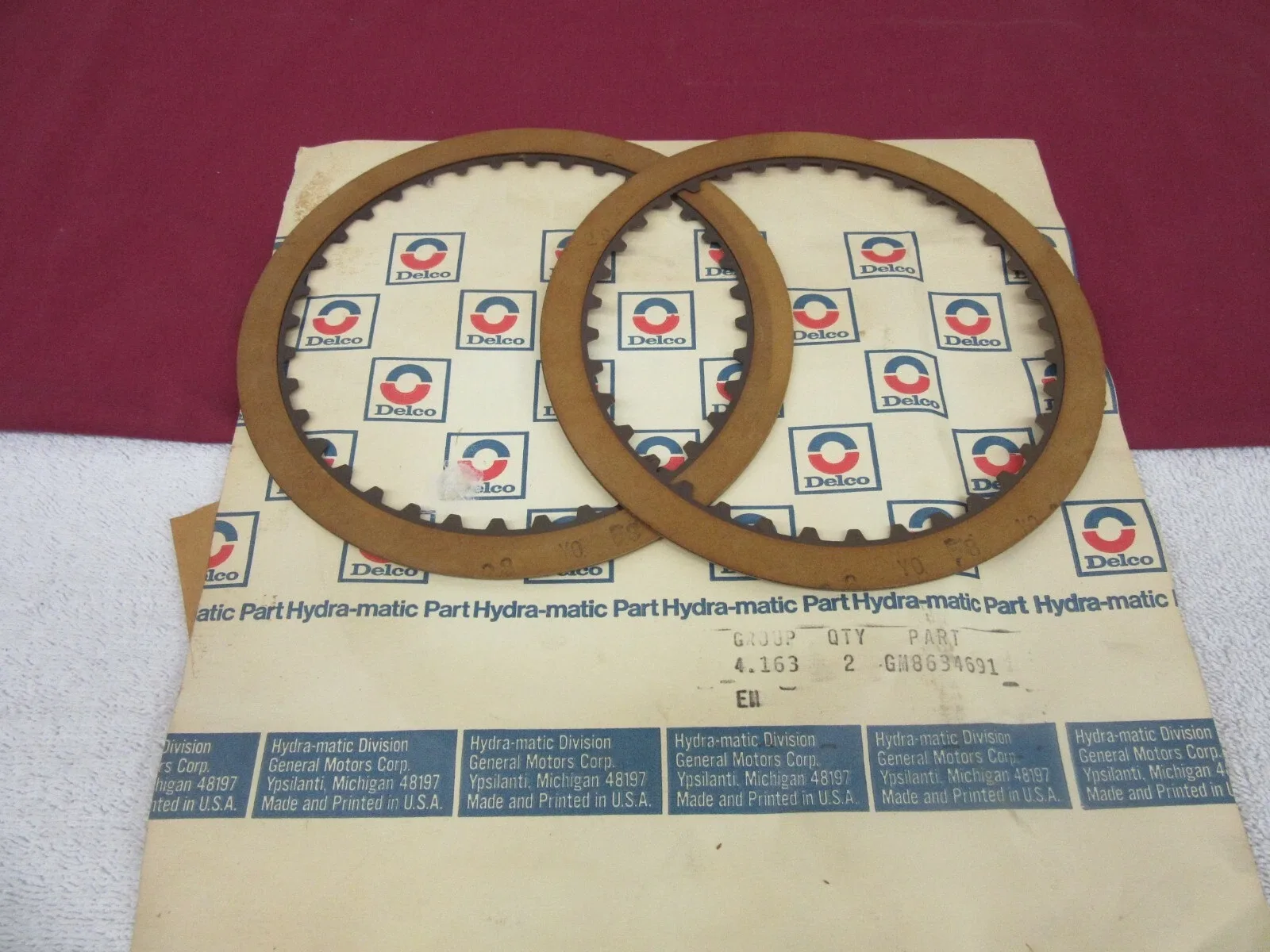 1982 Buick Riviera TH325-4L 4th Clutch Faced Plates MPN 8634691