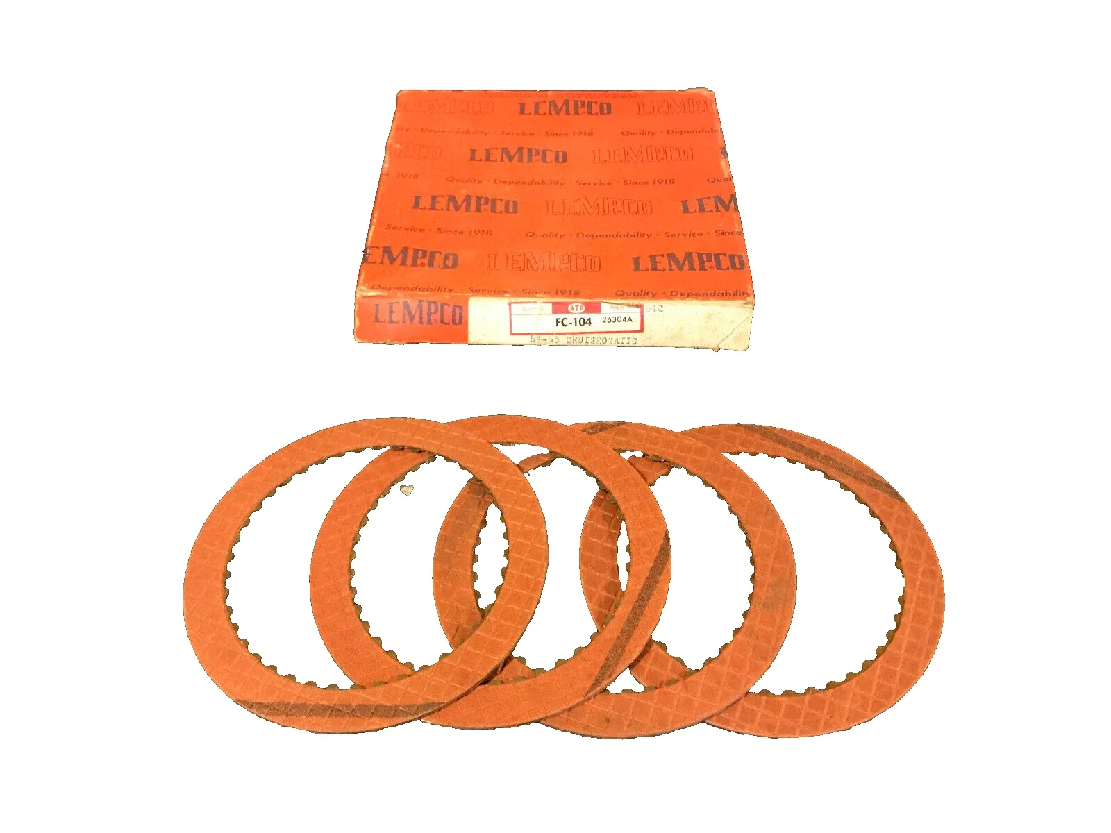 Lempco Clutch Plate Set of 4 FC-104 / 26304A - Fits Ford Mustang & Others