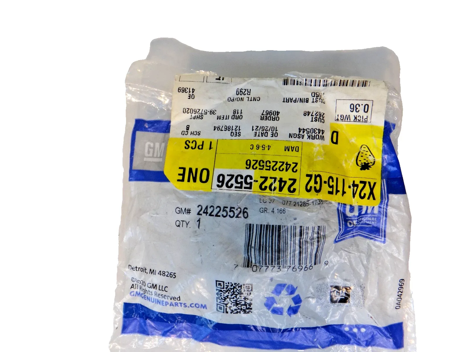 GM 24225526 Clutch Piston Dam / Clutch Plate for Automatic Transmission