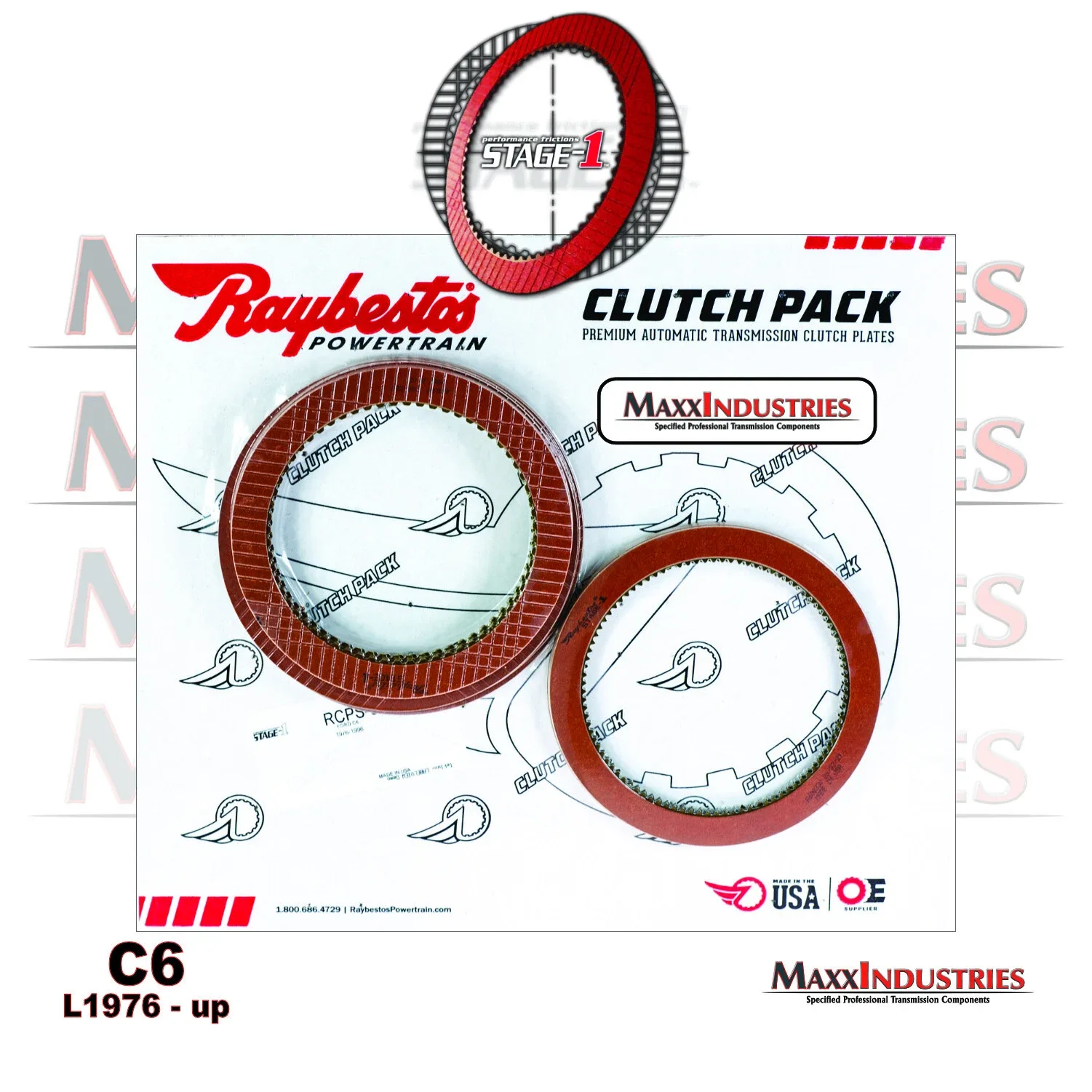 1976-1996 Ford C6 Transmission Clutch Pack Raybestos RCPS-06 image 2
